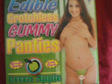 Tangas comestibles manzana y durazno