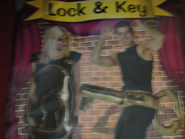 Juego de disfraces para la pareja cerradura y llave