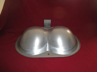 Molde de chapa de aluminio en forma de cola