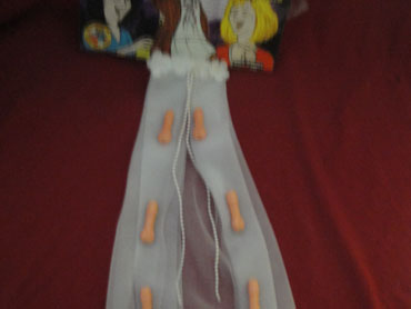 Velo de novia con pene